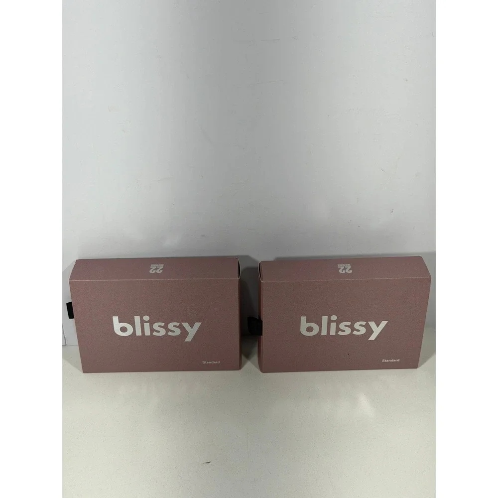 Blissy 100% Pure Mulberry Silk Pillowcase 22 Momme Rose Gold Standard Set of 2